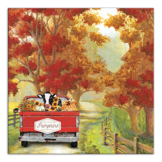 Harvest Cow Ride Canvas Wall Art